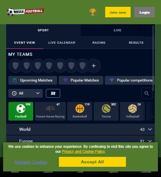 Mega Football Casino